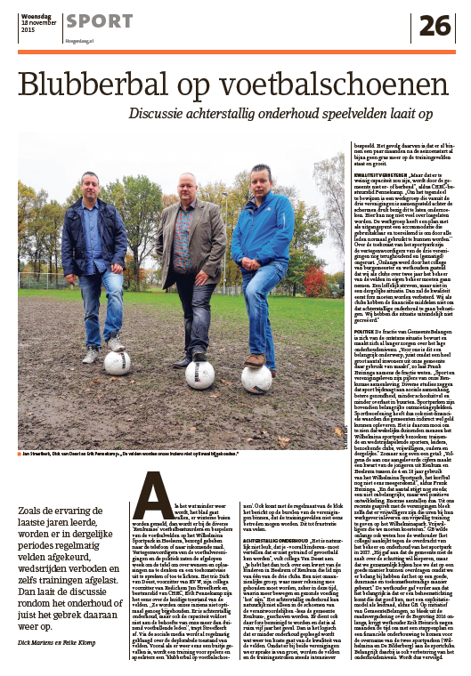 Artikel Hoog en Laag 18 november 2015